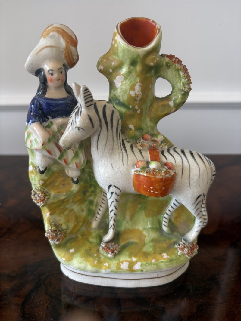 Antique Victorian Staffordshire Flatback Figure